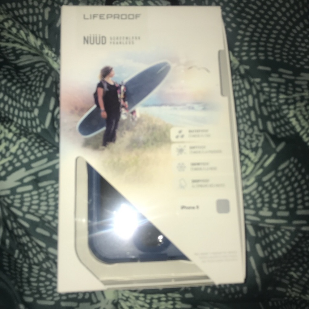 Navy blue life proof case for the iPhone 7/8